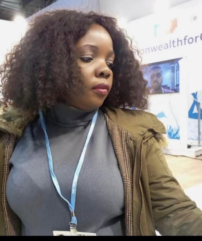 Sewuese Asa representing grassroots voices at an international forum